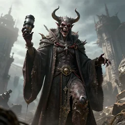 wide angle view, patron saint of evil, photorealistic, concept art, digital art, insane details, daylight, tele photo lens, octane render, artstation, 8 k