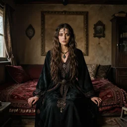 gypsy in a house