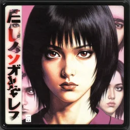 graffiti japanese horror vhs cover art, detailed facial expressions