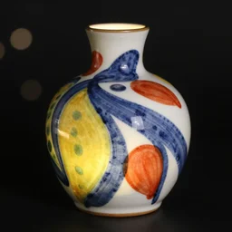 study of shino oribe yayoi ceramics with bold innovative organic shape, vibrant colors, individual piece, black background, bokeh, nightlight, studio lighting, hard lighting