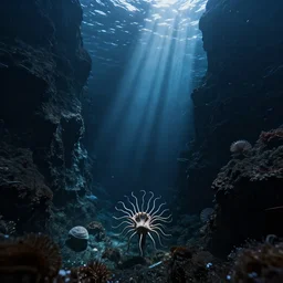 trypophobia in the ocean, dark deep, amazing, beautiful, descent