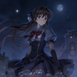 a girl from final fantasy live action, clannad after story, evocative, mystical night, very very very very detailed, award winning, masterpiece digital painting by greg rutkowski, alex grey, artstation, 4 k wallpaper