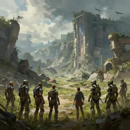 enviroment concept art for aaa game, by jama jurabaev, greig fraser, roger deakins, raphael lacoste, iamag, cinematic shot, trending on artstation, concept art for destiny game, concept art for halo infinite, high quality, brush stroke