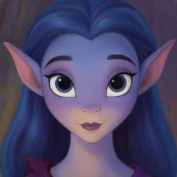 cute portrait of an adorable aasimar symmetrical face symmetrical eyes in the style of charlie bowater disney art oil painting