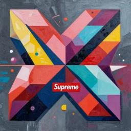 Supreme x Capcom Profile Picture by Sachin Teng, asymmetrical, Organic Painting , Matte Painting,  geometric shapes, hard edges, graffiti, street art,:2 by Sachin Teng:4