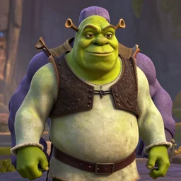 shrek as thanos from the avengers