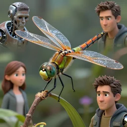 a macro photograph of a pixar bio - mech cyborg dragonfly by adam gor, by javier ruperez, by ellen jewett, 8 k