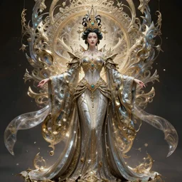 the heavenly queen, 4 k, intricate detailed, jaw dropping, gorgeous, surreal, octane render