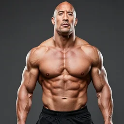 dwayne johnson if he were really skinny