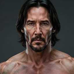 Keanu Reeves as terminator , muscle extremely detailed, fantastic details full face, mouth, trending on artstation, pixiv, cgsociety, hyperdetailed Unreal Engine 4k 8k ultra HD,  WLOP