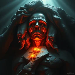 digital painting co - oli - ver - ti - godlessness phalopathy - mescaline dramatic lighting, extremely detailed, sharp focus, cast shadows, vibrant, digital art