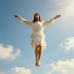jesus christ flying in the sky