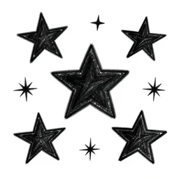 black dark chalk stars, digital art, fantasy, magic, trending on artstation, ultra detailed, professional illustration by Basil Gogos
