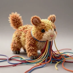 The thread of my mind has come loose like a stuffed animal unraveling, cinematic, hyper realism, high detail, vibrant threads, octane render, 8k