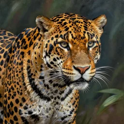 mighty jaguar in summer nigt, beautiful colours, sharp textures, biotechnology, nikolay georgiev, alex ross, bruce pennington, donato giancola, larry elmore, masterpiece, oils on canvas, trending on artstation, featured on pixiv, cinematic composition, sharp, details, hyper - detailed, hd, hdr, 4 k, 8 k