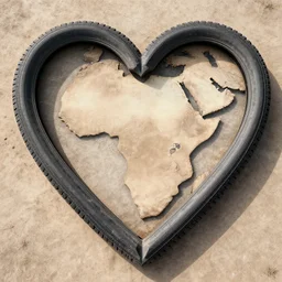 heart - shaped tire boundaries along the african continent