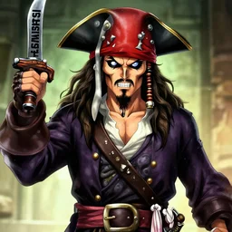 Pirate King IshowSpeed, anime art, high detail, high quality,