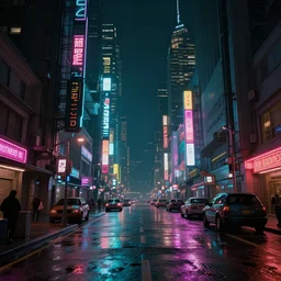 cyberpunk streets at night, hyperdetailed, cinematic lights, octane render, trending on artstation, artstationHD, artstationHQ, unreal engine, 4k