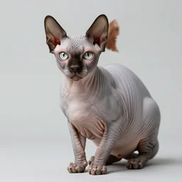 a wrinkled hairless sphynx cat, 8k photography