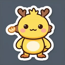 cute miss mascot galeking galeking aggron food sticker art, cronobreaker, beeple game icon