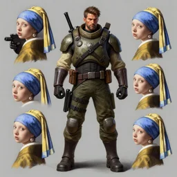 full video game character design art scout half - life 2 team fortress 2 the orange box collection the scout class video game character art portrait not the girl with the pearl earring in the style of valve software the scout half - life 2 the orange box team fortress 2 the scout class character design art, painting by gaston bussiere, katsuya terada, nc wyeth, greg rutkowski, craig mullins, vermeer, frank frazetta, mucha, tom of finland, trending on artstation