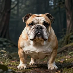 a bulldog rendered with unreal engine,
