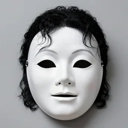 “A theatre mask that looks like Michael Jackson”