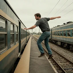 the last man standing is riding an empty train to nowheresville, in a hurry