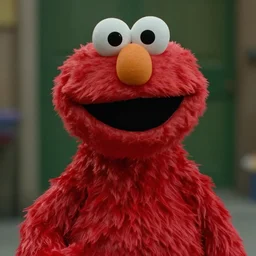 cinematic still of elmo in american psycho, 8 k, intricate, detailed,