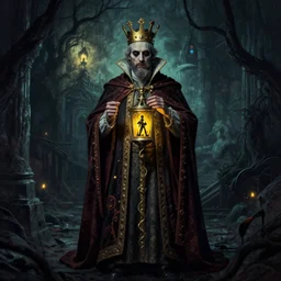 the king in yellow lovecrafting horror art anamorphic photo