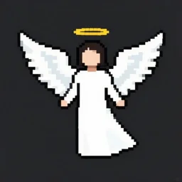 pixel art sprite of an angel