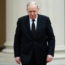 John Paul II in black suit