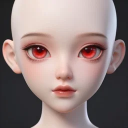 A cyborg girl with big and cute red eyes, fine-face, realistic shaded perfect face, fine details. red and black robotic parts. Very very anime. Realistic shaded lighting poster by Ilya Kuvshinov katsuhiro otomo ghost-in-the-shell, magali villeneuve, artgerm, Jeremy Lipkin and Michael Garmash and Rob Rey, trending on art station