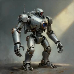 airbrushed polydactyl machine, no humans allowed, which scares me, by jack kirby, wayne d barlowe, fine art masterpiece baked at 3 0 0 f, matte painting, cold lighting, aged with sunlight, award winning horror, photorealistic render, cinematic