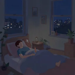 living in the night, trending on Artstation