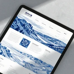 detailed blue - print of web - site