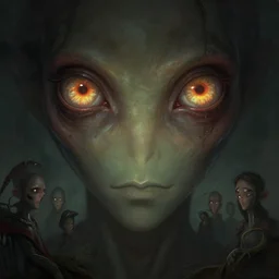 epic professional digital art of hungry eyes, radiant atmospheric lighting, painted, moody, foreboding, eerie, alien, detailed, leesha hannigan, wayne haag, reyna rochin, ignacio fernandez rios, mark ryden, van herpen, best on artstation, cgsociety, epic, stunning, gorgeous, much wow, much detail, cinematic, masterpiece