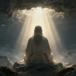 god sitting in the abyss god rays from back award winning 4 0 0 mm