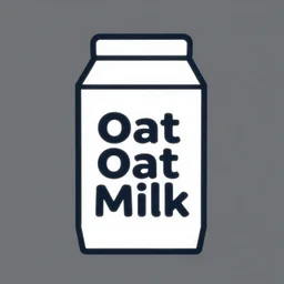 oat milk company logo vector art design