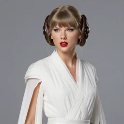Taylor Swift as Princess Leia in Star Wars, by Greg Hildebrandt