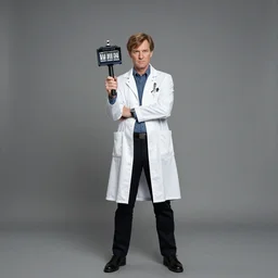 mike tomlin as doctor who, 1 9 8 0 s, wide shot