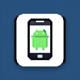 pixel - art iphone android phone app icon. designed by the artists at sega, nintendo, namco, capcom, sony, xbox, microsoft, apple, google play store.