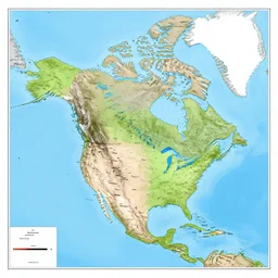north america map with names