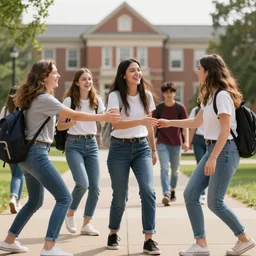 remi arresting all her friends at college. they were being delinquents w - 7 0 4