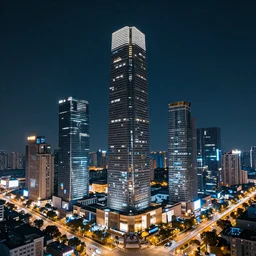 city at night, high detail, high modernization, ultra mega super hyper lighting bright colors, ultra mega super hyper realistic