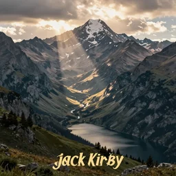 lakeside mountains, by jack kirby