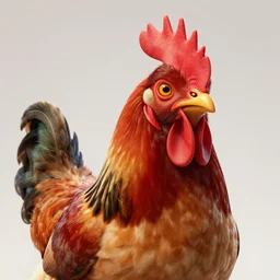 🐔 with a mustache, hyper detailed, digital art, trending in artstation, cinematic lighting, studio quality, smooth render, unreal engine 5 rendered, octane rendered, by sergey grechanyuk