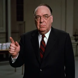 Alfred Hitchcock making an appearance in American Psycho (1999)