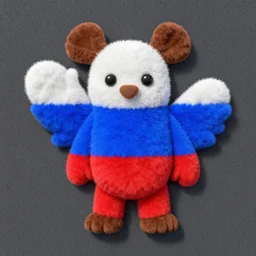krakozyabra in the form of the country of the russian federation,