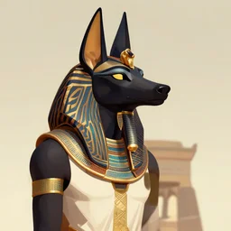 the god of Anubis,human, artstation